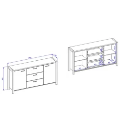 180 cm Sideboard Foxxy*Pharao24 Online
