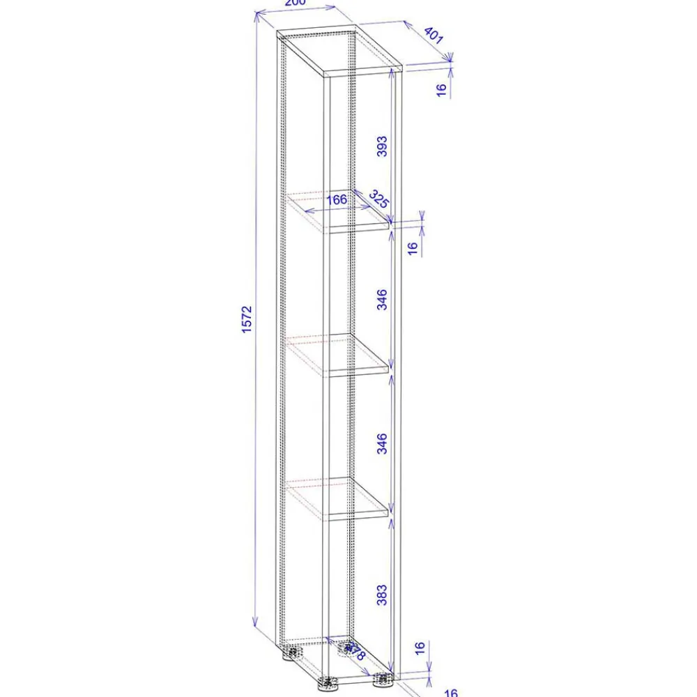 Akten Nischenregal Rascian*Pharao24 Outlet