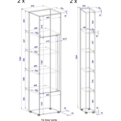 Aktenschrank 4teilig Rascian*Pharao24 Online