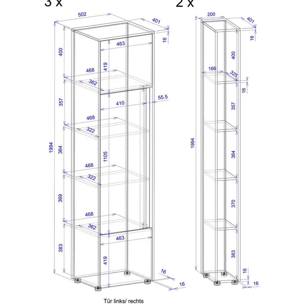 Aktenschrank 5teilig Rascian*Pharao24 Best