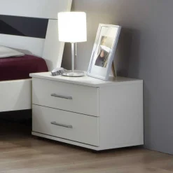 Alpinweiße Nachtkommode Nanylea*Pharao24 Hot