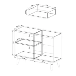 New Anbauwand Levanca Massivholz Wohnwände