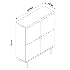 New Anbauwand Levanca Massivholz Wohnwände
