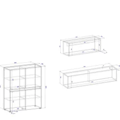 Anbauwand mit Schreibplatz Uzniana*Pharao24 Sale