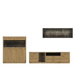 Sale Anbauwand Ostoro Moderne Wohnwände|Wohnwand 350 Cm