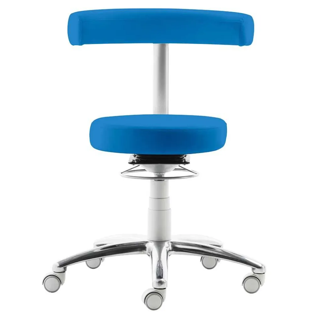 Outlet Arbeitshocker mit Lehne Zirastino Sitzhocker