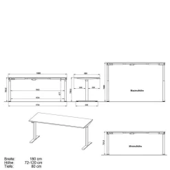 Arbeitszimmermöbel Set Abby*Pharao24 Outlet