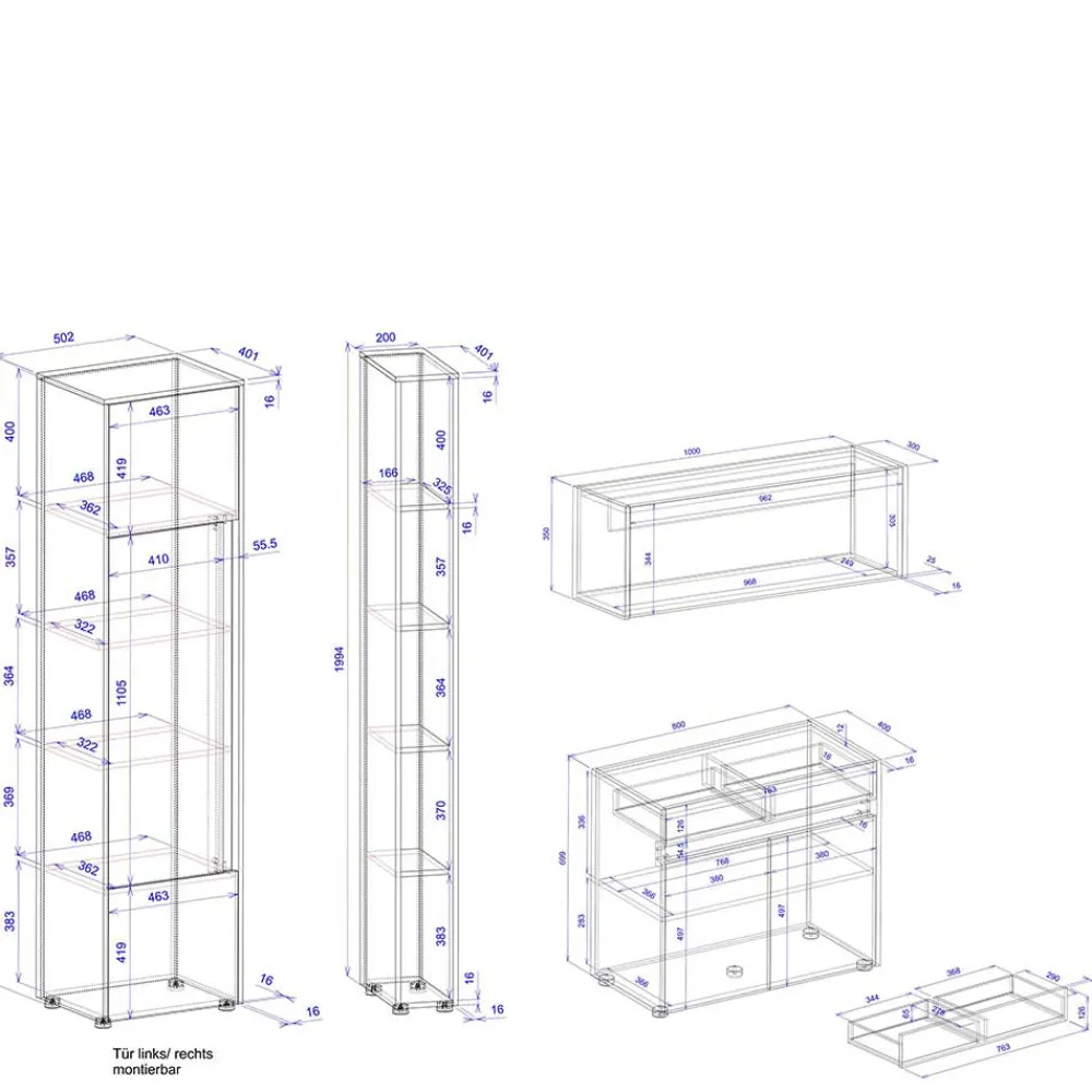 Discount Arbeitszimmermöbel Set Uzniana Büromöbel Sets