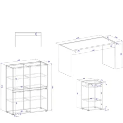 Arbeitszimmermöbel Uzniana*Pharao24 New