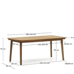 Online Ausziehbarer Gartentisch Groove Küchentisch|Massivholztische