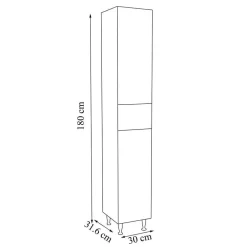Hot Bad Hochschrank Fabolie Bad Hochschränke