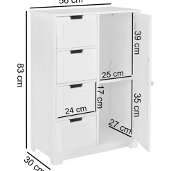 Discount Bad Midischrank Vrona Bad Unterschränke|Badezimmerschränke