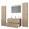 Sale Bad Set 4teilig Sonoma Eiche Estranon Badmöbel Sets