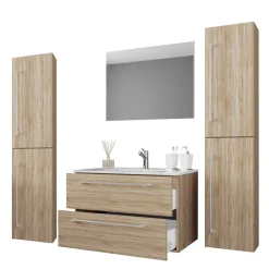 Sale Bad Set 4teilig Sonoma Eiche Estranon Badmöbel Sets