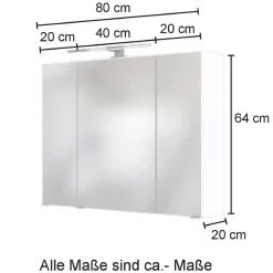 Bad Spiegelschrank Daralos*Pharao24 Outlet