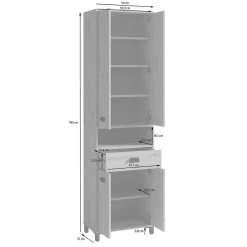 Clearance Badezimmer Hochschrank Peetja Bad Hochschränke|Badezimmerschränke