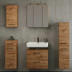 Outlet Badezimmer Midischrank Longos Badezimmerschränke|Bad Hochschränke