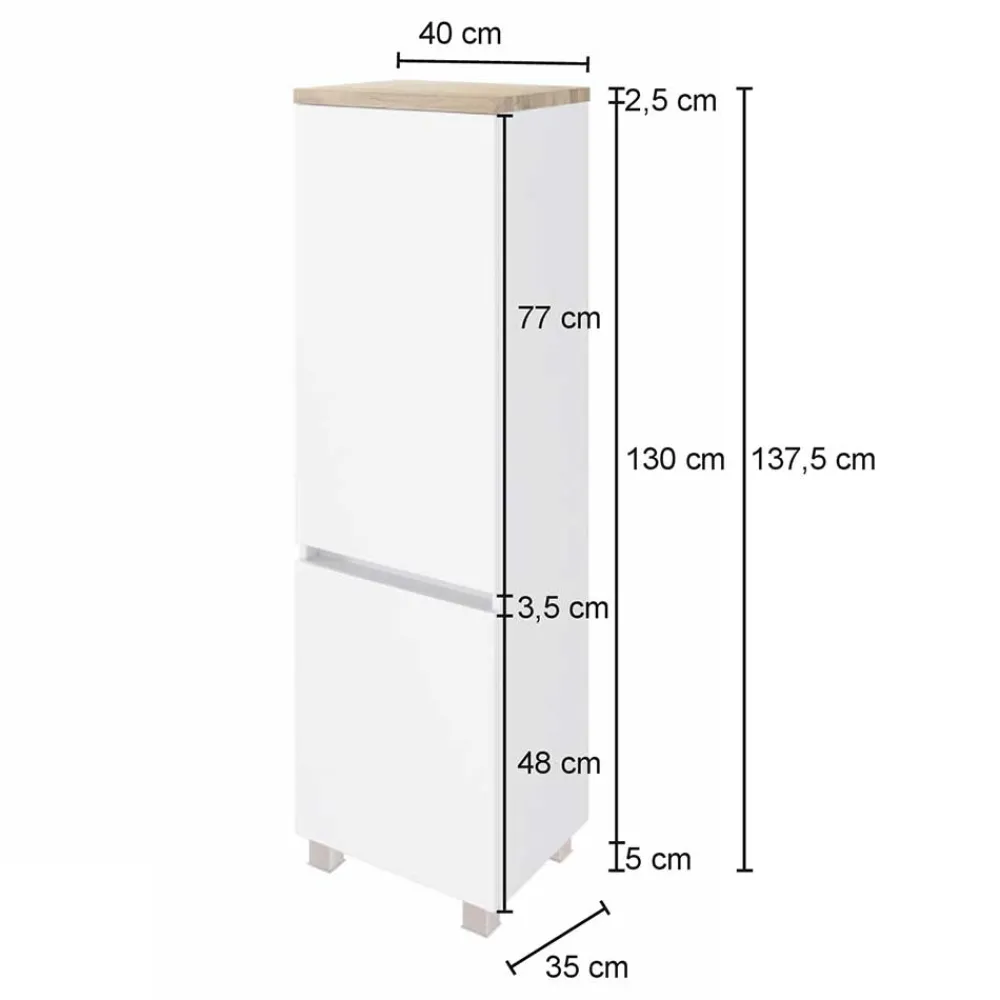 New Badezimmer Midischrank Vulray Badezimmerschränke|Bad Hochschränke