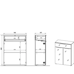 Badezimmer Schrank Classicana*Pharao24 New