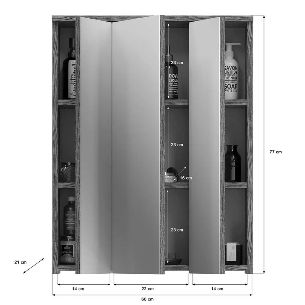 Outlet Badezimmer Spiegelschrank Servi Spiegelschränke