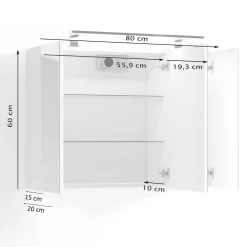 Badezimmer Spiegelschrank Luvenicos*Pharao24 Outlet