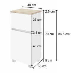 Badezimmer Unterschrank Vulray*Pharao24