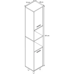 Badezimmerhochschrank Kanmura*Pharao24 Best