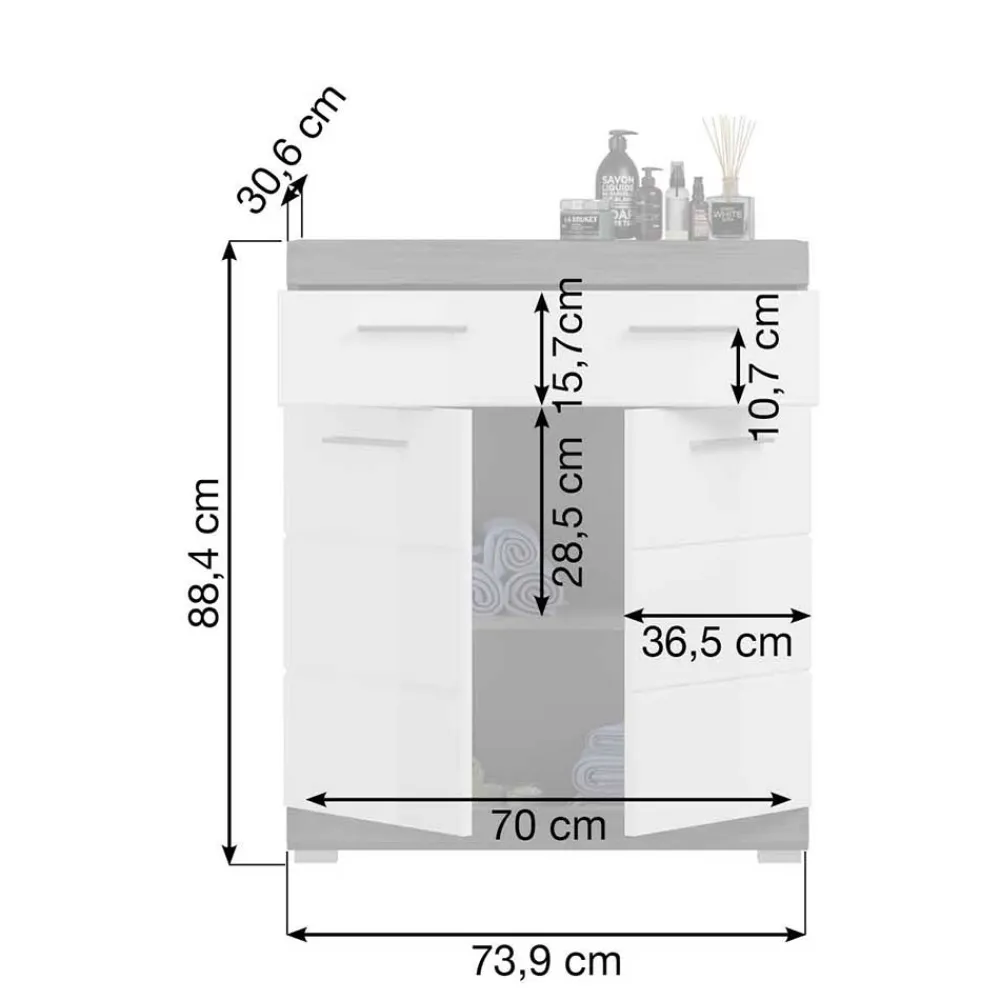 Clearance Badezimmerkommode Hayoran Badezimmerschränke|Bad Unterschränke