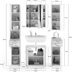 Sale Badezimmermöbel Set Alessia Badmöbel Sets