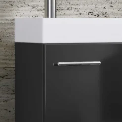 Best Badezimmermöbel Set in Schwarz Emlina Badmöbel Sets