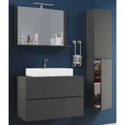 Badezimmermöbelset Anthrazit Kanmura*Pharao24 Online