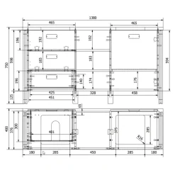 Badezimmermöbelset Verjan Badmöbel Sets