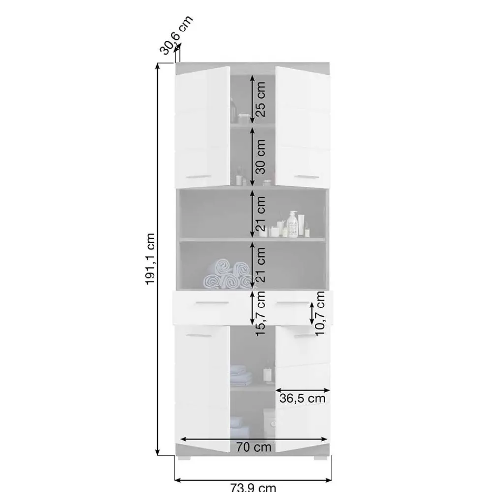 Sale Badezimmermidischrank Hayoran Bad Hochschränke