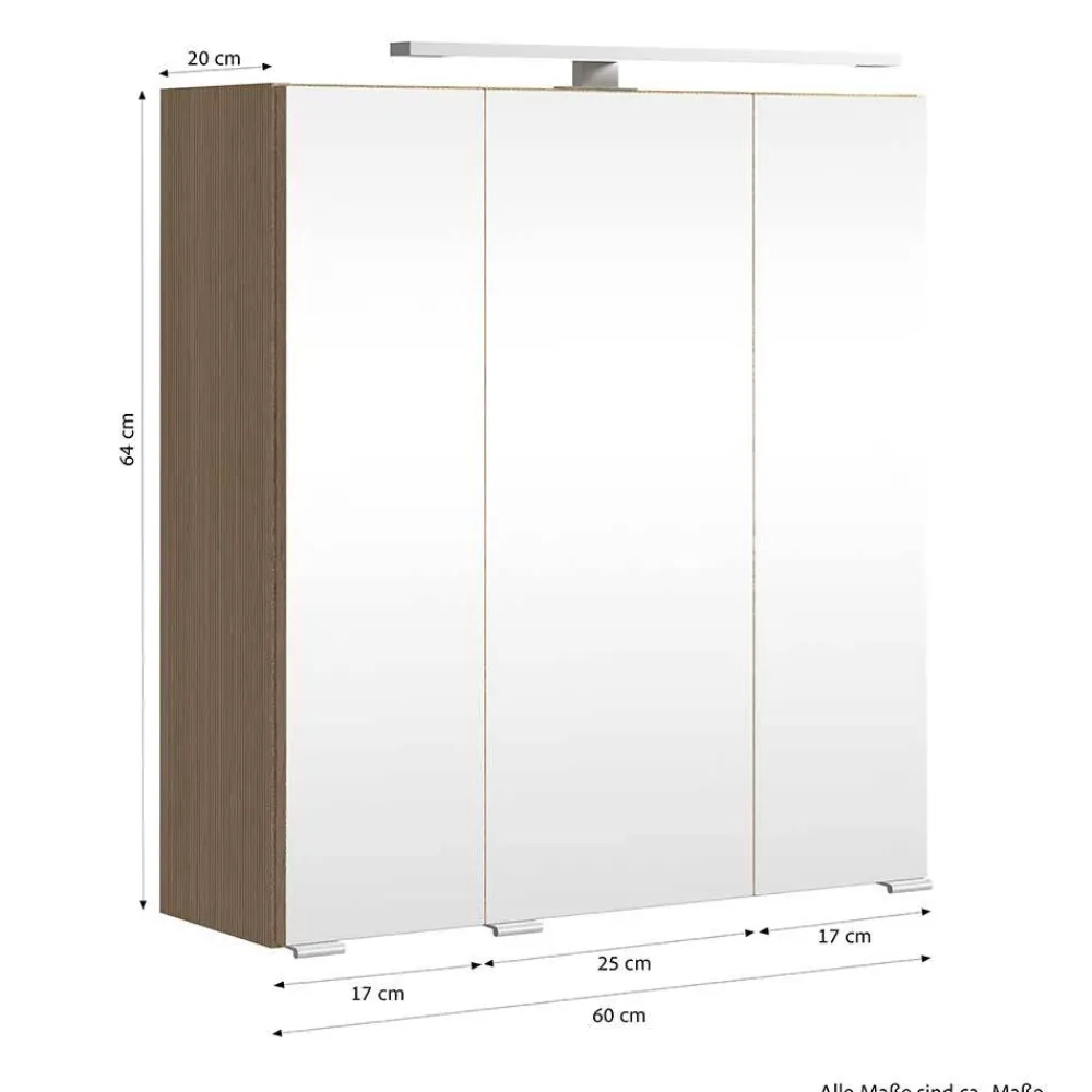 Clearance Badezimmerschrank Esmea Spiegelschränke