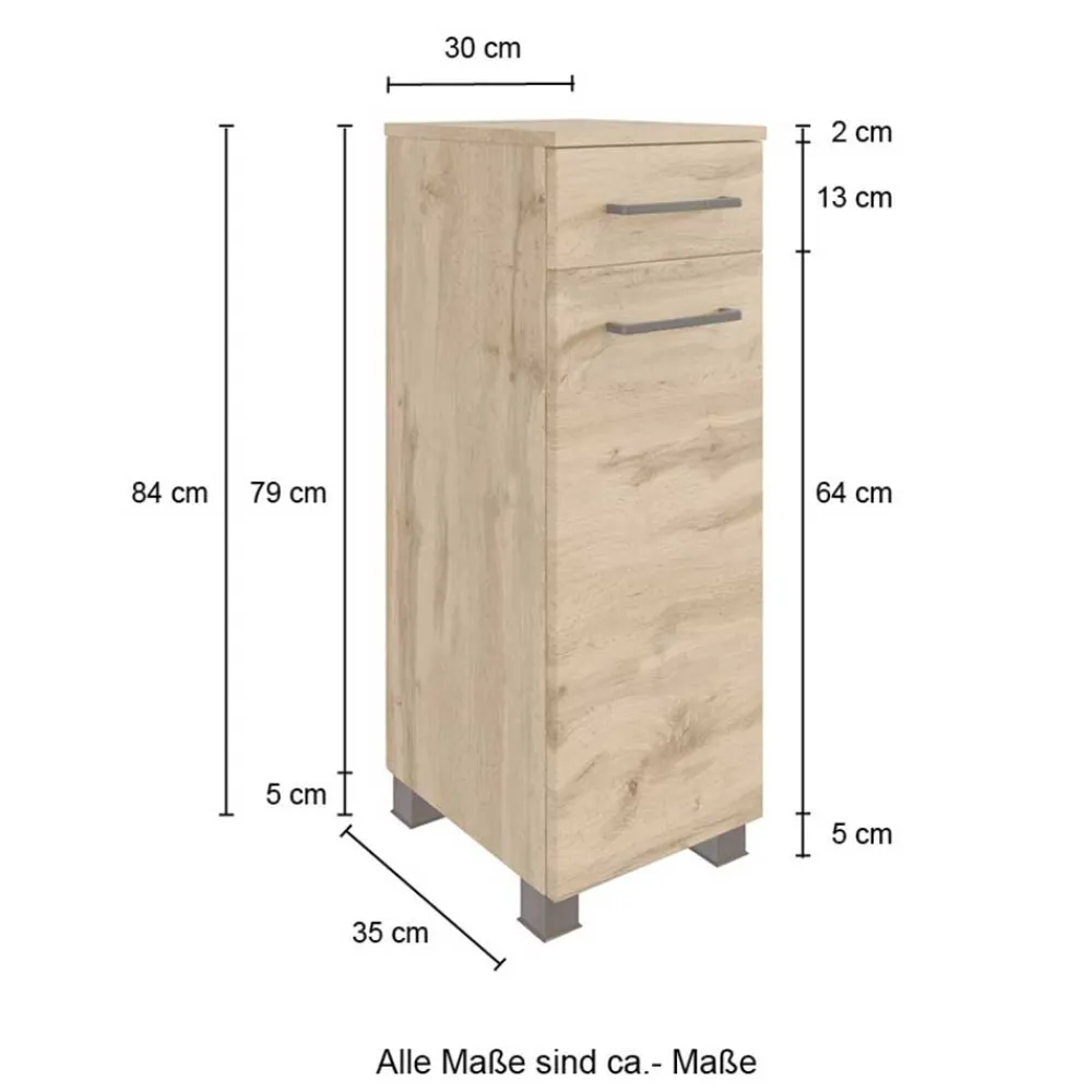 Online Badezimmerschrank schmal Longos Badezimmerschränke|Bad Unterschränke