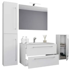 Badezimmerset in Weiß Selami*Pharao24