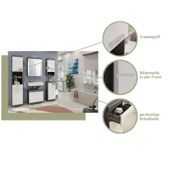 Badezimmerwandschrank Hayoran*Pharao24 New