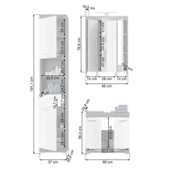 Hot Badmöbel Hayoran Badmöbel Sets