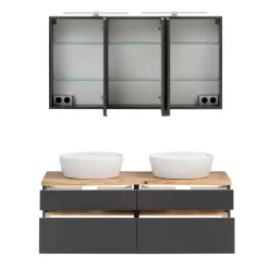 New Badmöbel mit 2 Becken Pegruan Badmöbel Sets