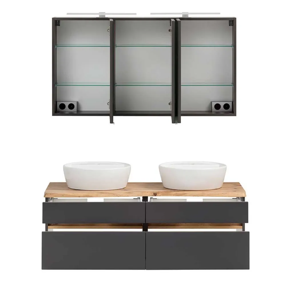 New Badmöbel mit 2 Becken Pegruan Badmöbel Sets