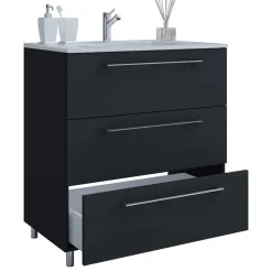 Badmöbel schwarz weiß Bonsai*Pharao24 Sale