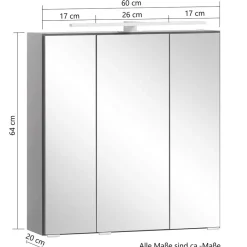 Outlet Badmöbel Set Dunkelgrau Pegruan Badmöbel Sets