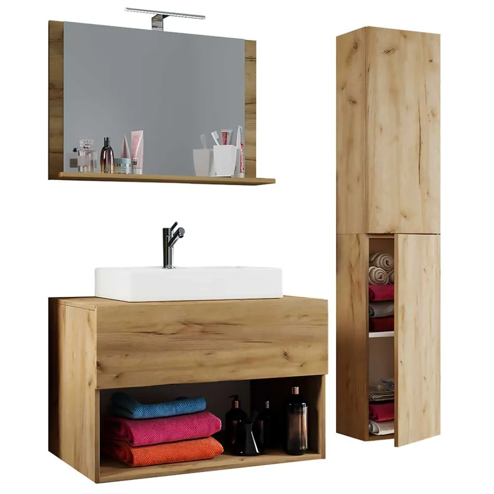 Clearance Badmöbel Set Holzoptik Cudalo Badmöbel Sets