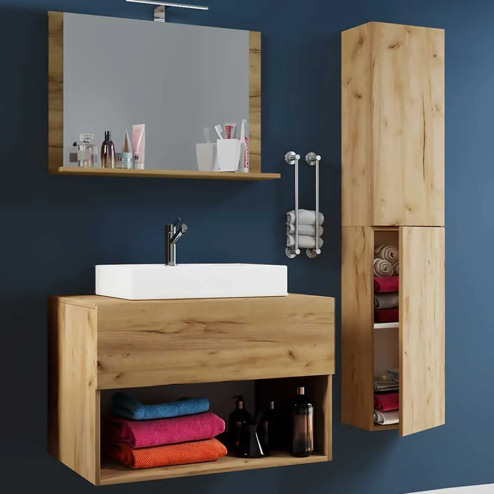 Clearance Badmöbel Set Holzoptik Cudalo Badmöbel Sets