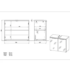 Badmöbel Set Luvreva*Pharao24 Online