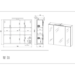 Badmöbel Set Luvreva*Pharao24 Online