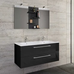 Best Badmöbel Set schwarz Cardos Badmöbel Sets