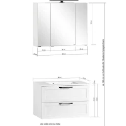 Badmöbelkomplettset 5-teilig Matss*Pharao24 Hot
