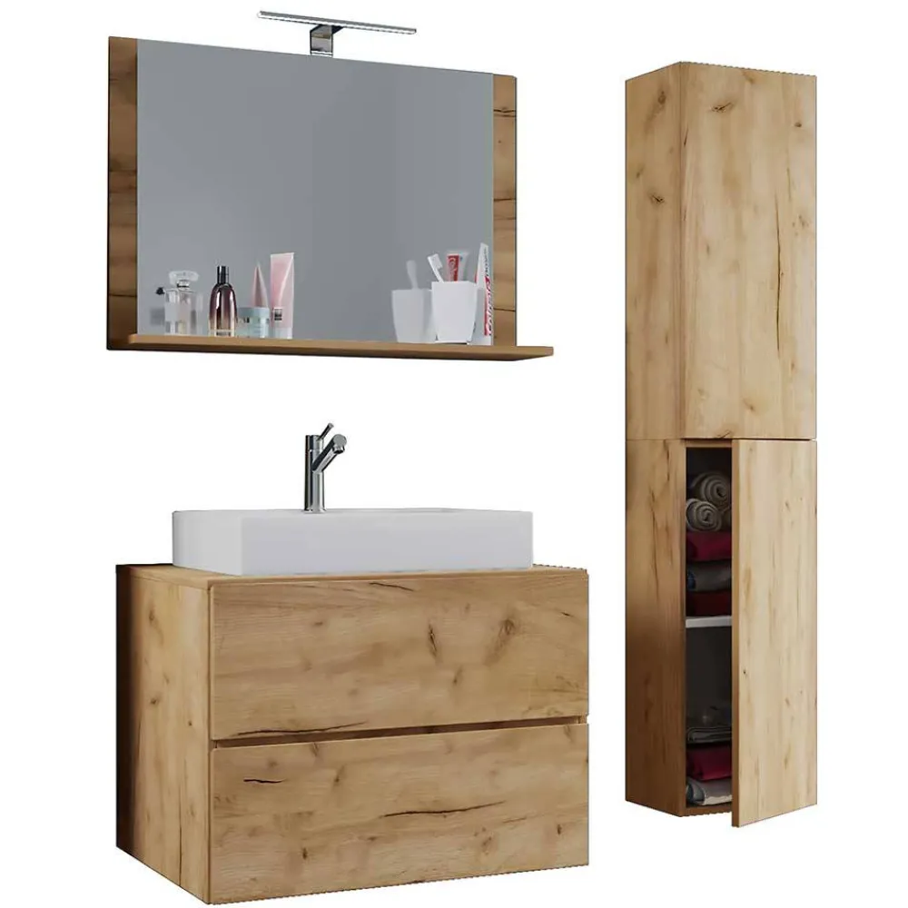 Sale Badmöbel-Set Holzoptik Cudalo Badmöbel Sets