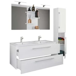 Badmöbelset mit Doppelbecken Dango*Pharao24